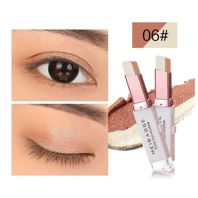 Double Color Matte Eye Shadow Stick