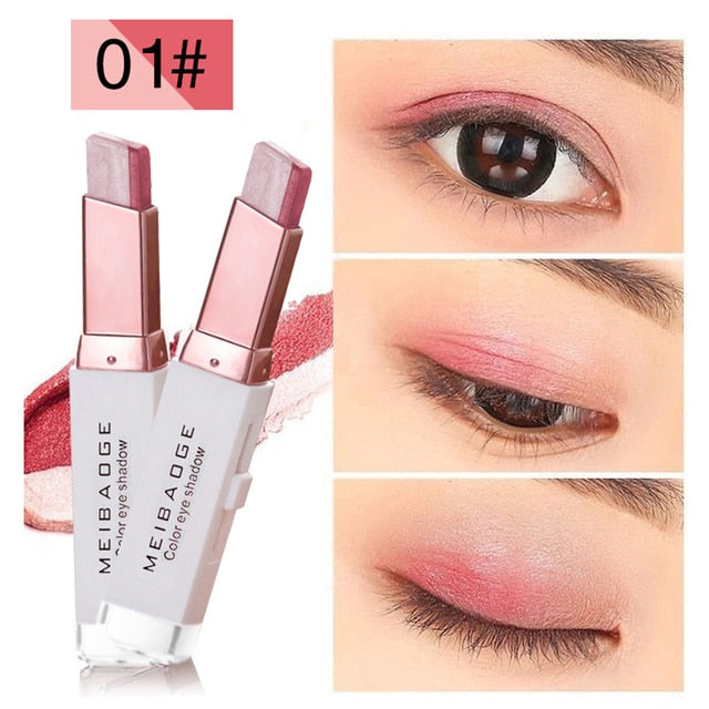 Double Color Matte Eye Shadow Stick