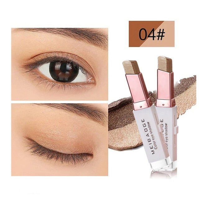 Double Color Matte Eye Shadow Stick