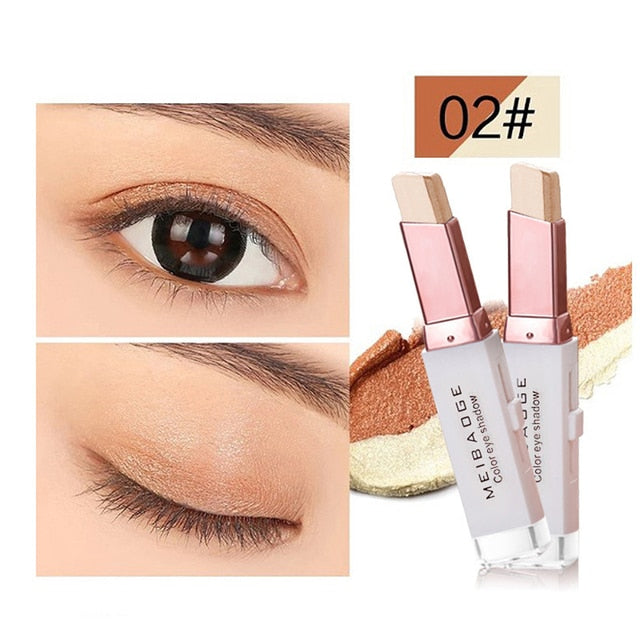 Double Color Matte Eye Shadow Stick