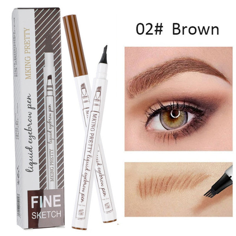 Waterproof Four Claw Eyebrow pen