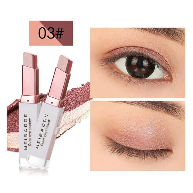 Double Color Matte Eye Shadow Stick