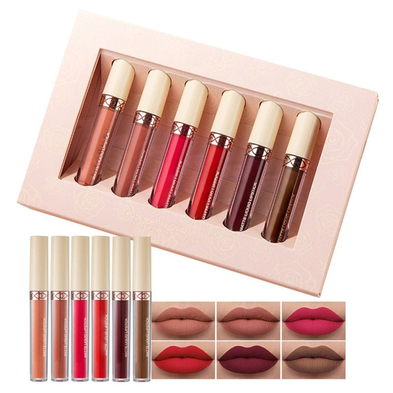 BEAUTY GLAZED 6 Colours High Quality Lip Gloss