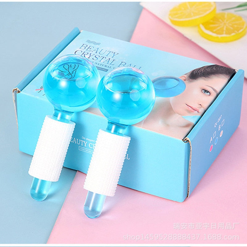 2 Pcs Ice Facial Globe